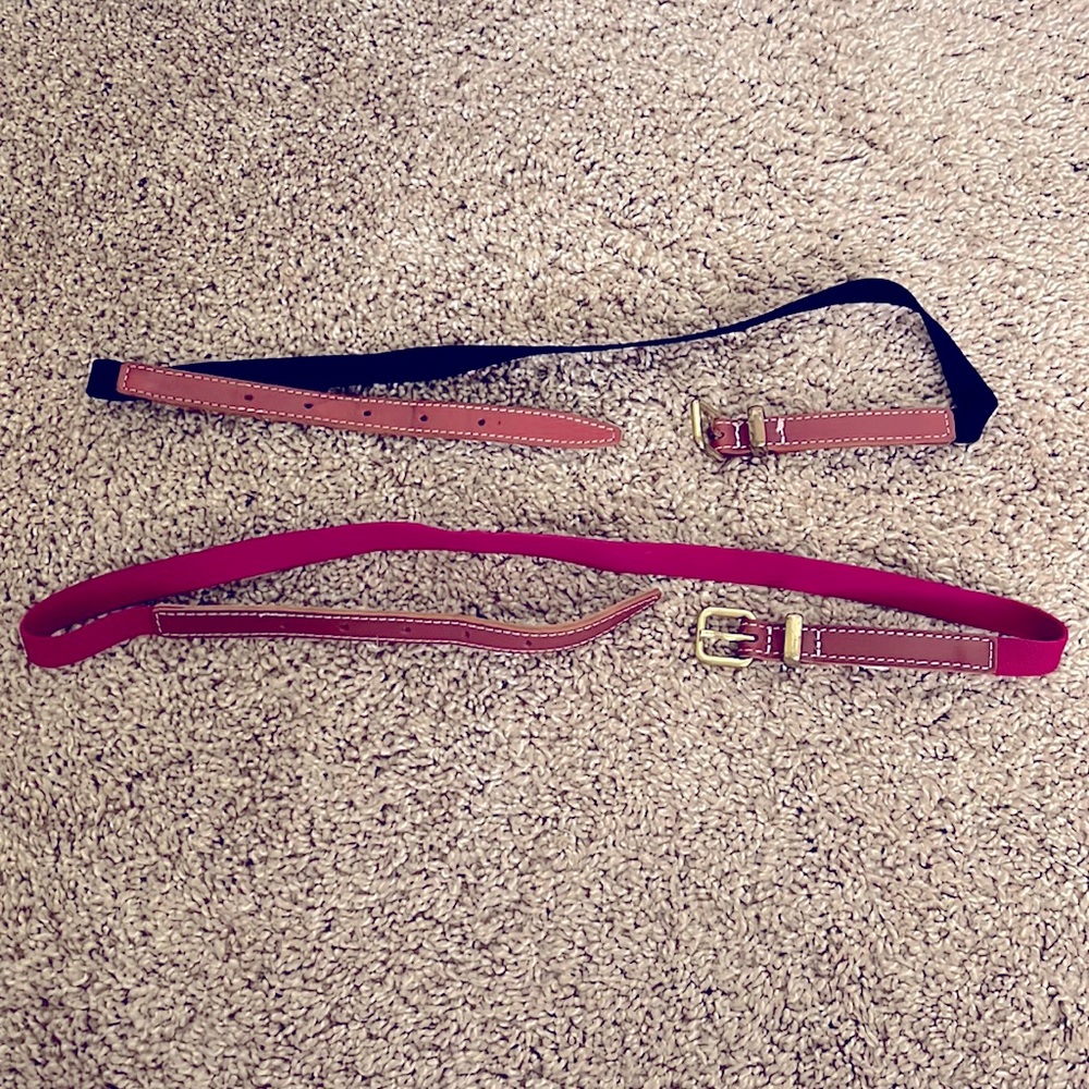 2 Skinny Elastic Belts